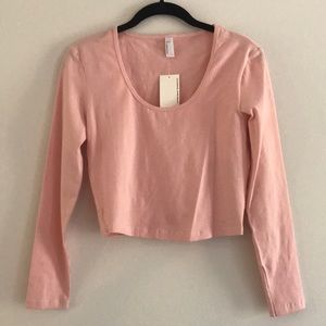 American Apparel long sleeve crop top